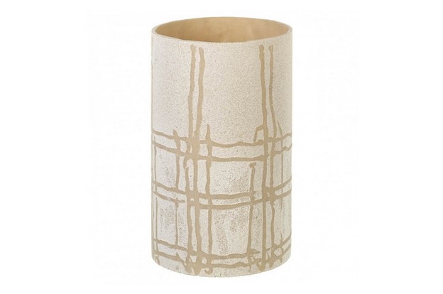 athol tealight holder large - white