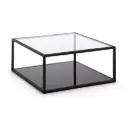 samara coffee table 80cm - black