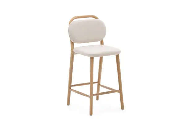 salara stool – beige chenille 