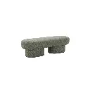 harper ottoman bench 150cm - hunter green