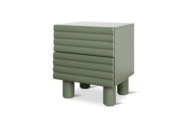 lena bedside table 48cm - green