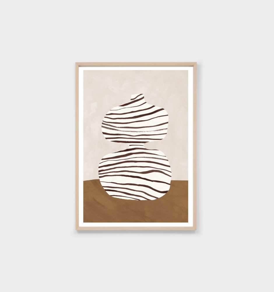 abstract ceramic nutmeg 1 framed print