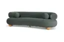 cameron 3 seater sofa - burnt green