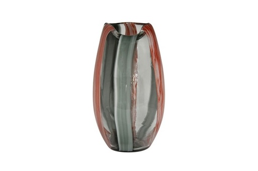 [LVOSRL] oswald glass ribbon vase large - pink/bl