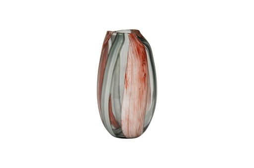 [LVOSRS] oswald glass ribbon vase small - pink/bl