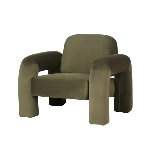 [F5100023] luna armchair - green