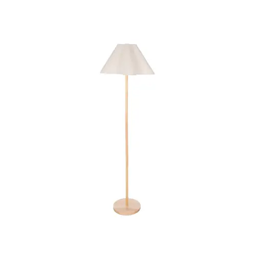 [G0001068] cullen wooden floor lamp - white/natural