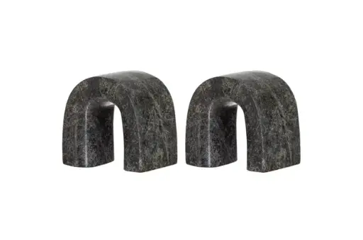 [OTDEAM001] boyd stone bookends set of 2 - grey/green