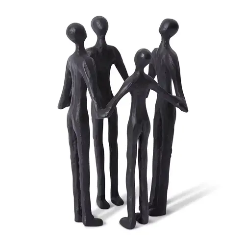 [DE.286.BK] circle of friends sculpture - black